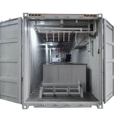 Buen precio Máquina de hielo de bloque de contenedor refrigerada por aire de 2000 kg para una alta productividad y competitividad en línea