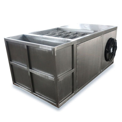 Buen precio Mini planta de hielo 1 tonelada máquina de bloque de hielo compacto con componentes Schneider Electric en línea