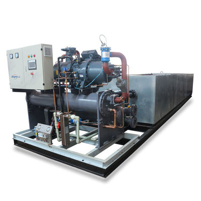 Buen precio Emerson 62.7KW 2024 Personalización 15 toneladas Máquina para hacer hielo industrial en línea