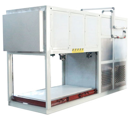 Buen precio Producción industrial de hielo Máquina de hacer hielo de acero inoxidable de 400 kg con enfriamiento directo en línea